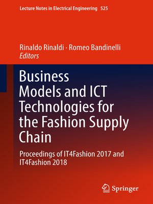cover image of Business Models and ICT Technologies for the Fashion Supply Chain